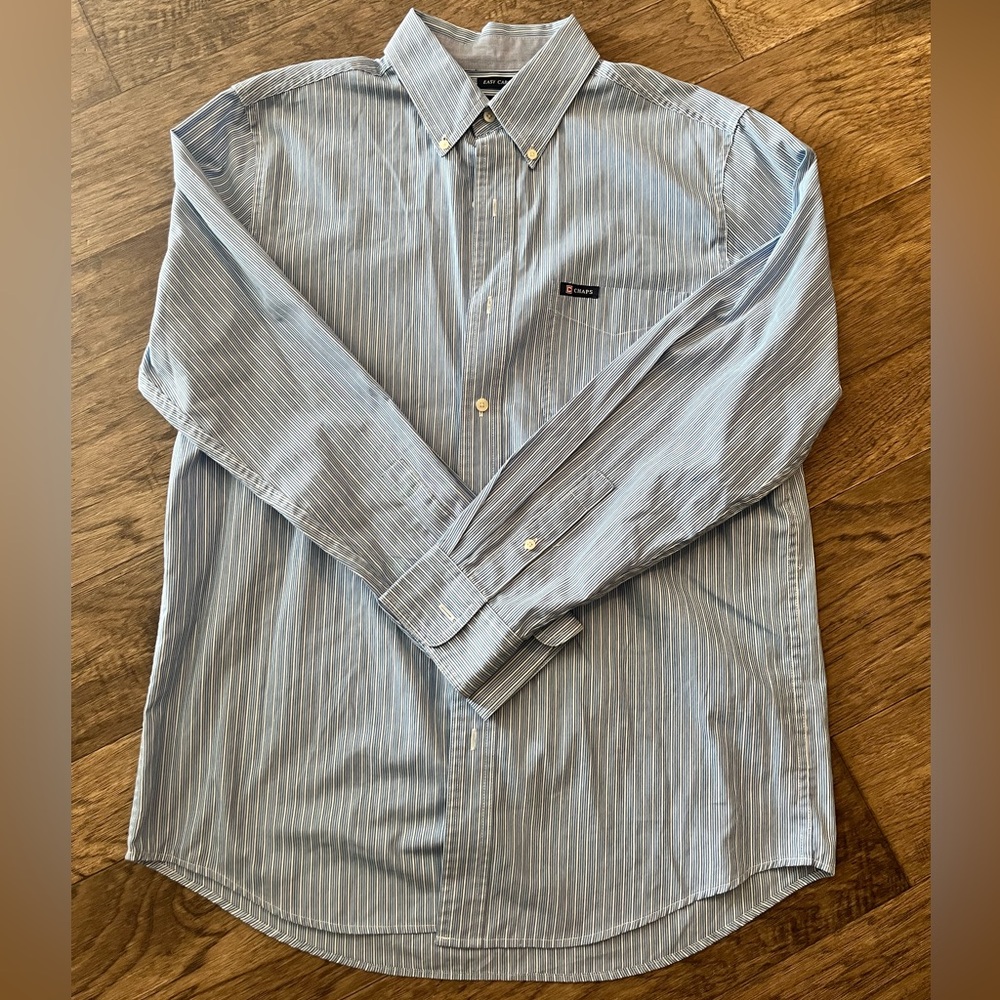 Chaps Easy Care Striped Button Down Shirt